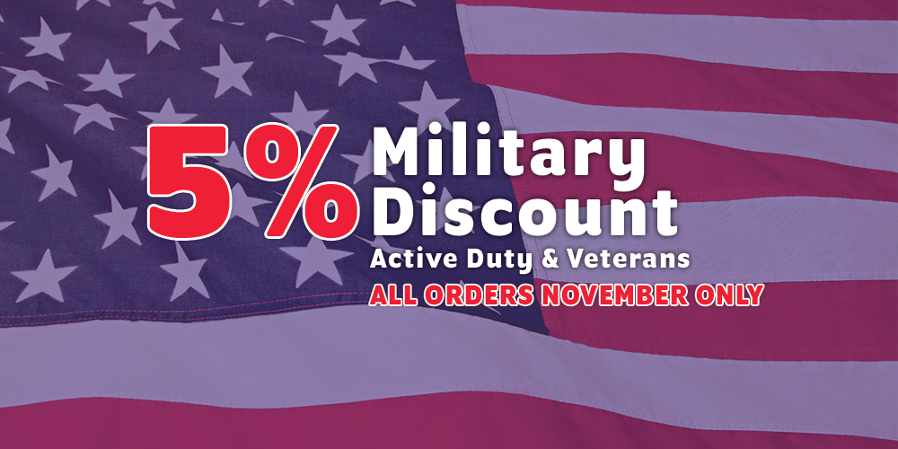 5% Military Discount - November